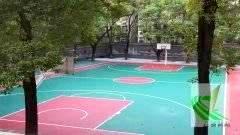 岳塘区首片新国标篮球场由9游会体育建成